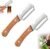 Premium Vegetable Peeler with Wooden Handle and Bottle Opener: 2-in-1 Stainless Steel Kitchen Tool for Fruit Apple Potato Pumpkin Papaya (2 PCS)