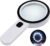 Magnifying Glass with Light, Ultra-Clear Lightweight Handheld Reading Magnifier with 12 LEDs, Distortion-Free Optical Lens for Seniors, Macular Degeneration, Close Work, Coins & Pill Bottles
