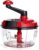 Multi-Functional Manual Food Processor,8 Cup Hand-powered Crank Chopper,Mincer Blender with Clear Container,for Vegetables Meat Fruits Nuts Herbs Onions