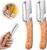 Multi-Functional Vegetable Peeler for Kitchen, Ultra-Sharp Stainless Steel Blade with Wooden Handle and Bottle Opener, For Vegetables or Fruits that Need to Be Peeled (2 Pcs)