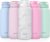 Ello Cooper 40oz Stainless Steel Water Bottle with Straw and Carry Handle, Double Walled and Vacuum Insulated Metal, Leak Proof Locking Lid with Soft Silicone Spout, Reusable, BPA Free, White Marble