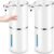 2 Pack Automatic Soap Dispensers,12.8oz/380ml USB Touchless Automatic Foaming Soap Dispenser,Rechargeabled Wall Mounted Smart Soap Dispenser for Bathroom Kitchen Dish Soap