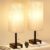 Bedside Table Lamps for Bedroom Set of 2 – Small Rectangular Nightstand Lamp with AC Outlet Charging Port, 3 Color Temperatures Desk Light with Bulb, Tabletop Reading Lamp for Living Room/Dorm/Office