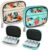 Serfeymi Weekly Travel Pill Organizer Pill Case for Purse with Removable 7 Day Pill Box, Fashionable Travel Medicine Organizer Pill Container for Medicine, Vitamin, Supplement – Bloom 01 + Green 01