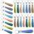 Fumete 24 Pcs Inspirational Keychain Gift Employee Appreciation Gift for Women Motivational Key Rings Thank You Keychain(Fresh Color)