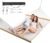 Double Hammock for 2 Person, Handwoven Rope Hammock with Spreader Bar Without Stand – Indoor & Outdoor Use for Patio, Poolside, Backyard (White)
