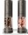 ThermoMaven Electric Salt and Pepper Grinder Set, 110ml Larger Rechargeable Automatic Salt and Pepper Mill Grinder with 6 Adjustable Coarseness, Electric Salt and Pepper Shakers, LED, Gun Grey