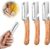 Multi-Functional Vegetable Peeler for Kitchen, Ultra-Sharp Stainless Steel Blade with Wooden Handle and Bottle Opener, For Vegetables or Fruits that Need to Be Peeled (3 Pcs)