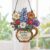 Personalized Grandma’s Garden Sun Catcher, Birth Month Flower Stained Glass Acrylic Window Hanging, Gifts for mom, Grandma