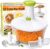 Brieftons Express Manual Food Chopper: 6.8-Cup, Hand Chopper Vegetable Cutter to Chop Veggies, Fruits, Herbs, Garlic Onion Chopper for Salsa, Salad, Pesto, Hummus, Guacamole, Coleslaw, Indian Cooking