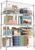 1750LBS 47.2″ W 5 Tiers Shelf Steel Storage Shelves Metal Shelving Unit Steel Organizer Wire Rack for Home,Kitchen,Office,Garage Chrome 17.7″ D x 47.2″ W x 72.4″ H