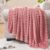 BEDELITE Fleece Throw Blanket for Couch – 3D Ribbed Jacquard Soft and Warm Decorative Fuzzy Blanket – Cozy, Fluffy, Plush Lightweight Pink Throw Blankets for Bed, Sofa, 50×60 inches