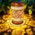 Sunflower Solar Lanterns Outdoor Waterproof Garden Decor, Birthday Gifts for Women Mom Grandma, Metal Sunflower Hanging Solar Lights for Outside Yard Patio Pathway Backyard Porch