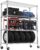 1400LBS 47.2″ W 4 Tiers Storage Shelves Metal Shelving Unit with Wheels Heavy Duty Garage Shelving Adjustable Wire Shelves for Pantry,Kitchen,Garage,Basement,Chrome 17.7″ D x 47.2″ W x 62.6″ H