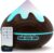 500ML Essential Oil Diffuser, Aromatherapy Diffuser with Remote Control, Multifunctional Air Diffusers for Home Office Room, Fragrance Aroma Diffuser with 7 Color LED & 2 Mist Mode, Dark Brown