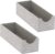 Household Essentials Narrow Organizer Tray 2 Pack, Gray
