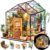 Rolife DIY Miniature Greenhouse Kit, Tiny/Mini House Making Kit with Furniture for Adults, Furniture, Halloween/Christmas Decorations, Gifts for Family and Friends (Cathy’s Greenhouse)